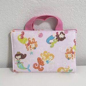 Handmade Mermaid Crayon Art Portfolio Carry Along Travel Art Bag NEW